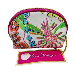 Lilly Pulitzer for Target, Round‎ Top Travel Clutch Bag "Nosey Posie" Print, NEW